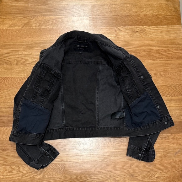 All Saints Black Jean Jacket - Picture 5 of 6